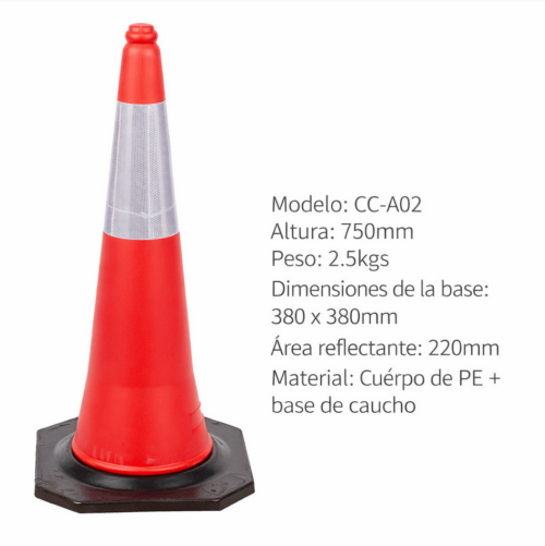 Cono de Seguridad 38" / 75 Cm Naranja