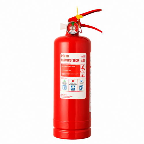 Extintor PQS 2 kilos rojo para oficina y comercio, Kastfire Santiago Chile