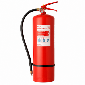 Extintor PQS 10 kilos rojo para industria y bodega grande, Kastfire Chile