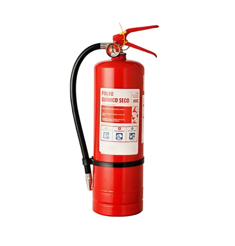 Extintor PQS rojo 4 kilos para talleres y negocios, Kastfire Chile