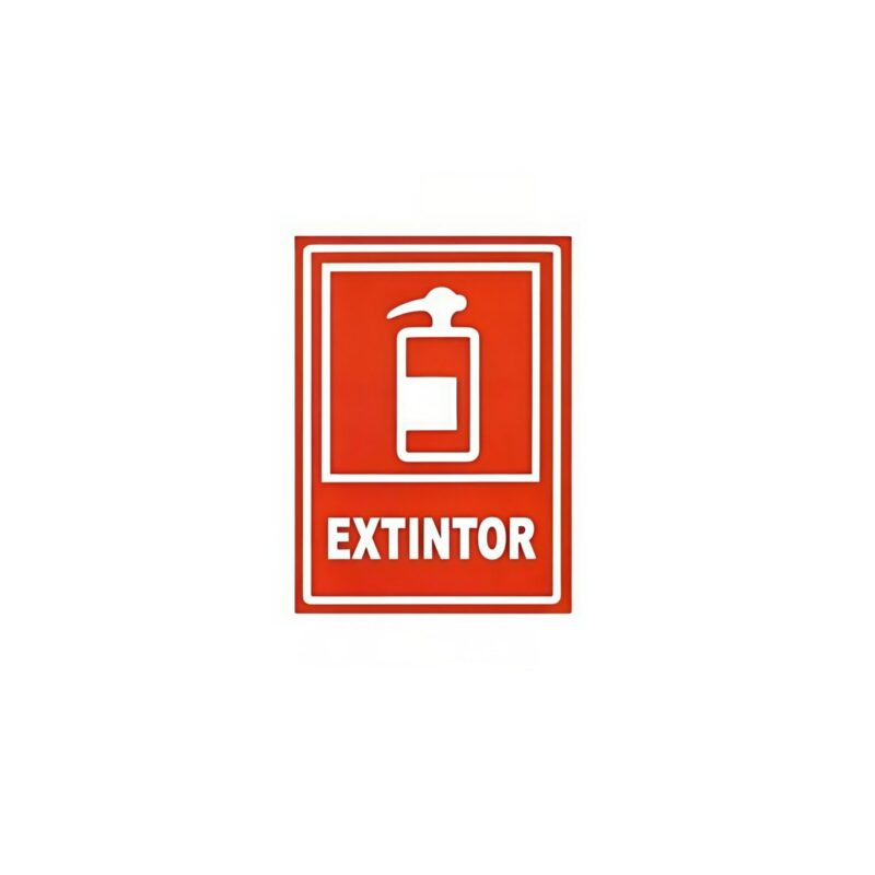señalética extintor acrílica
