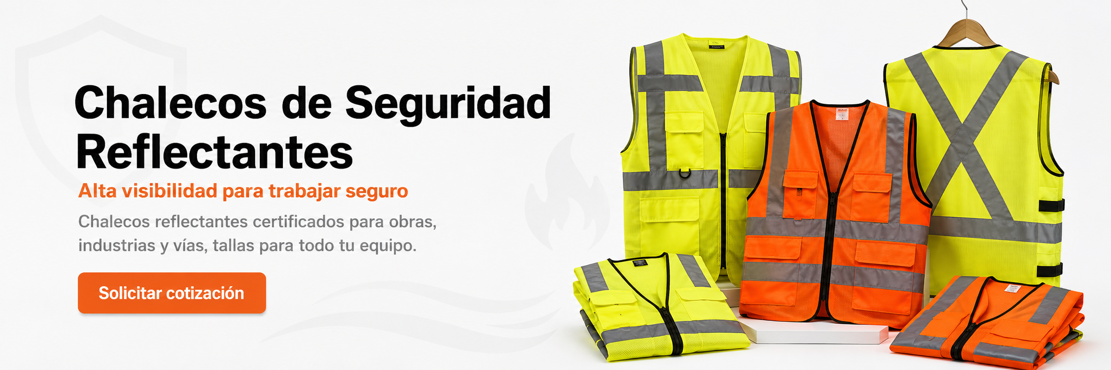 Chalecos de seguridad reflectantes - alta visibilidad para trabajar seguro