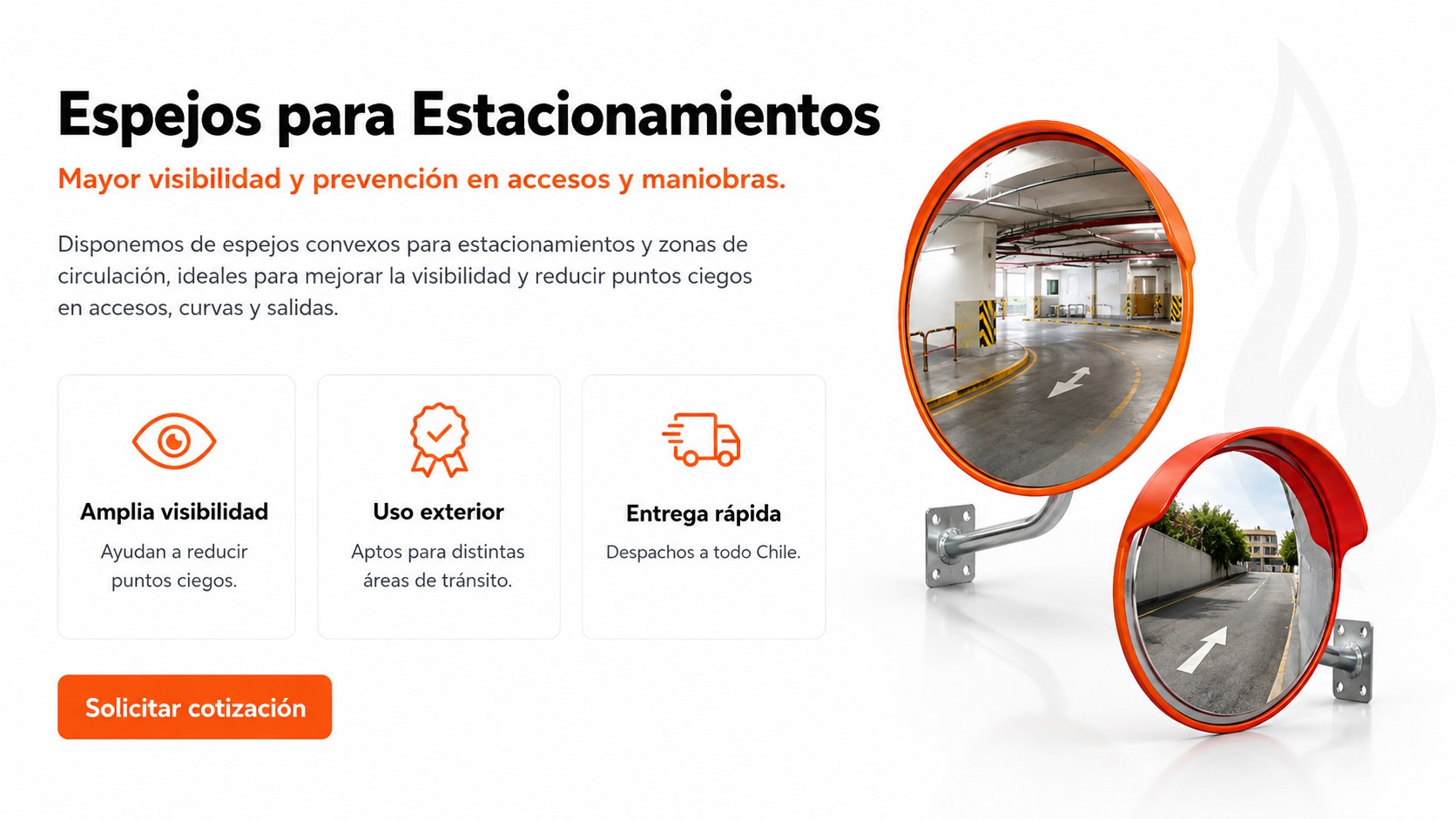 Espejos para estacionamientos