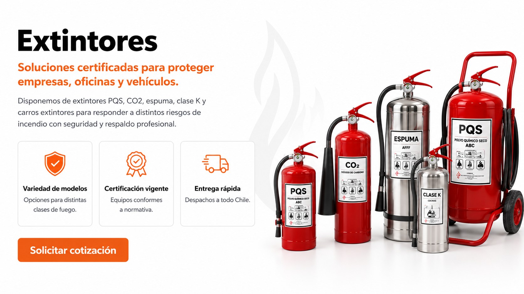 Extintores certificados Kastfire