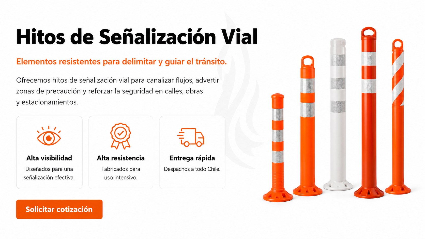Hitos de senalizacion vial
