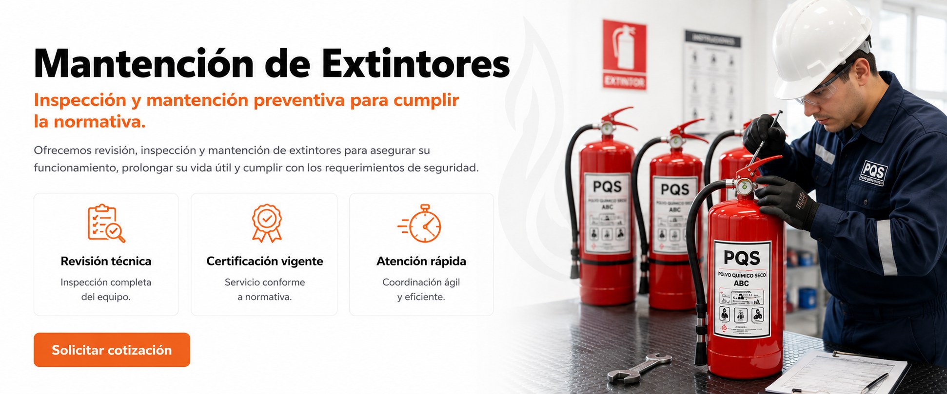 Mantencion de extintores certificada