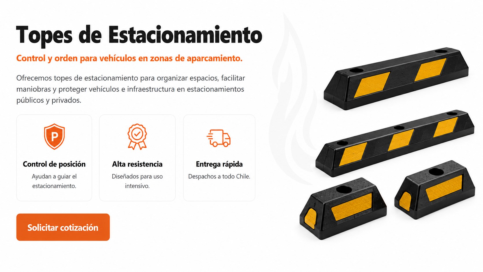 Topes de estacionamiento